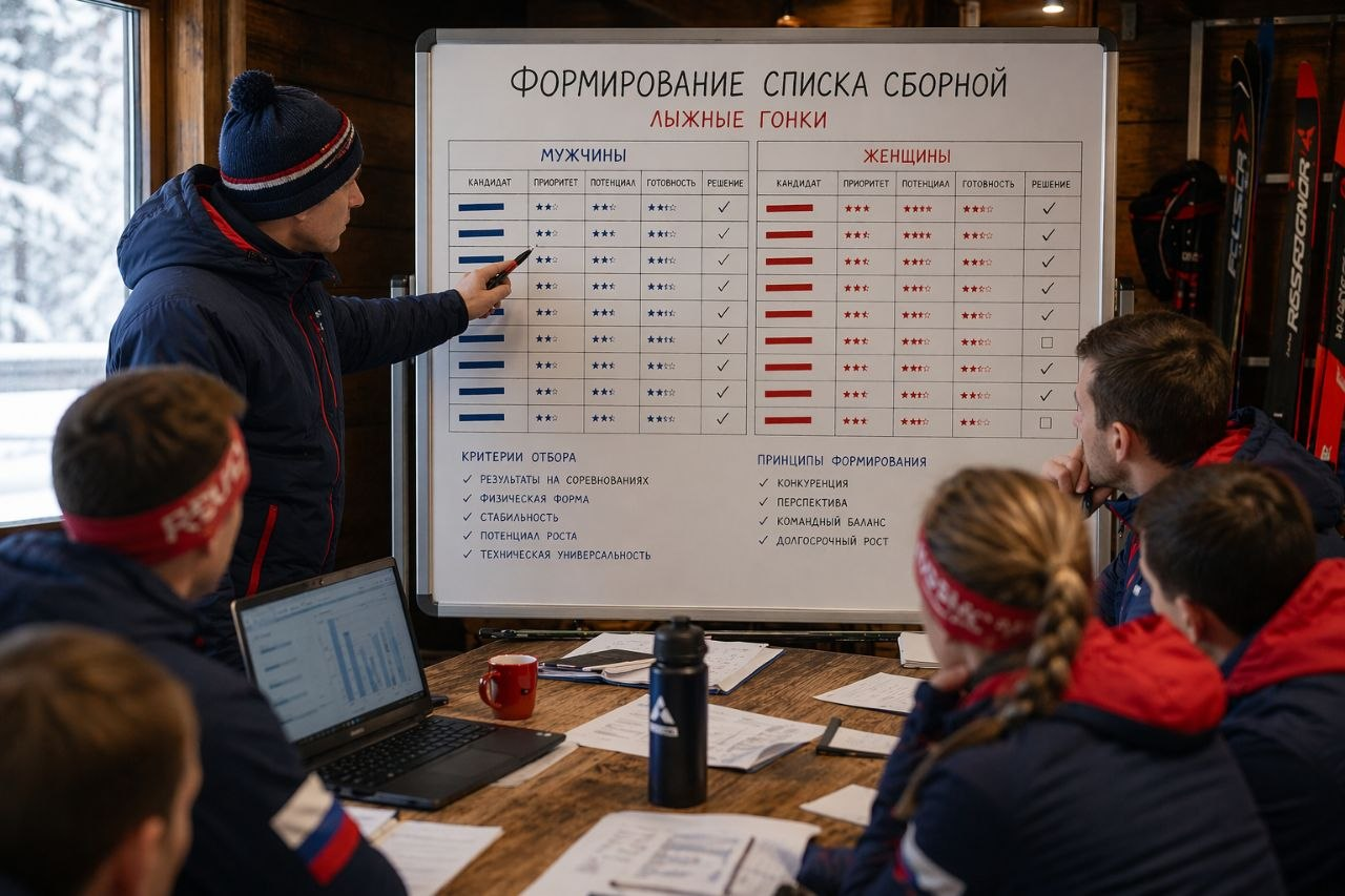 Формирование списков сборной